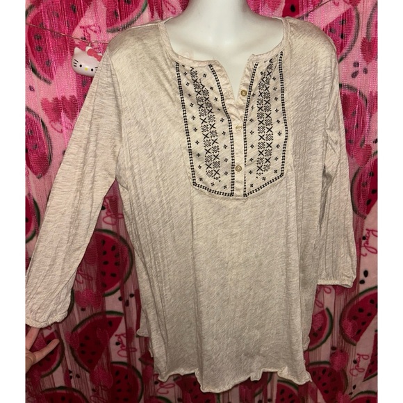🤍 Faded Glory Boho Top - Picture 1 of 5